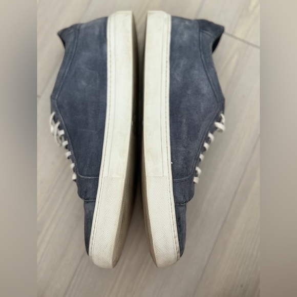 H.S. Trask Rigby Denim Italian Suede Low Top Sneakers Size 12 - Picture 9 of 14